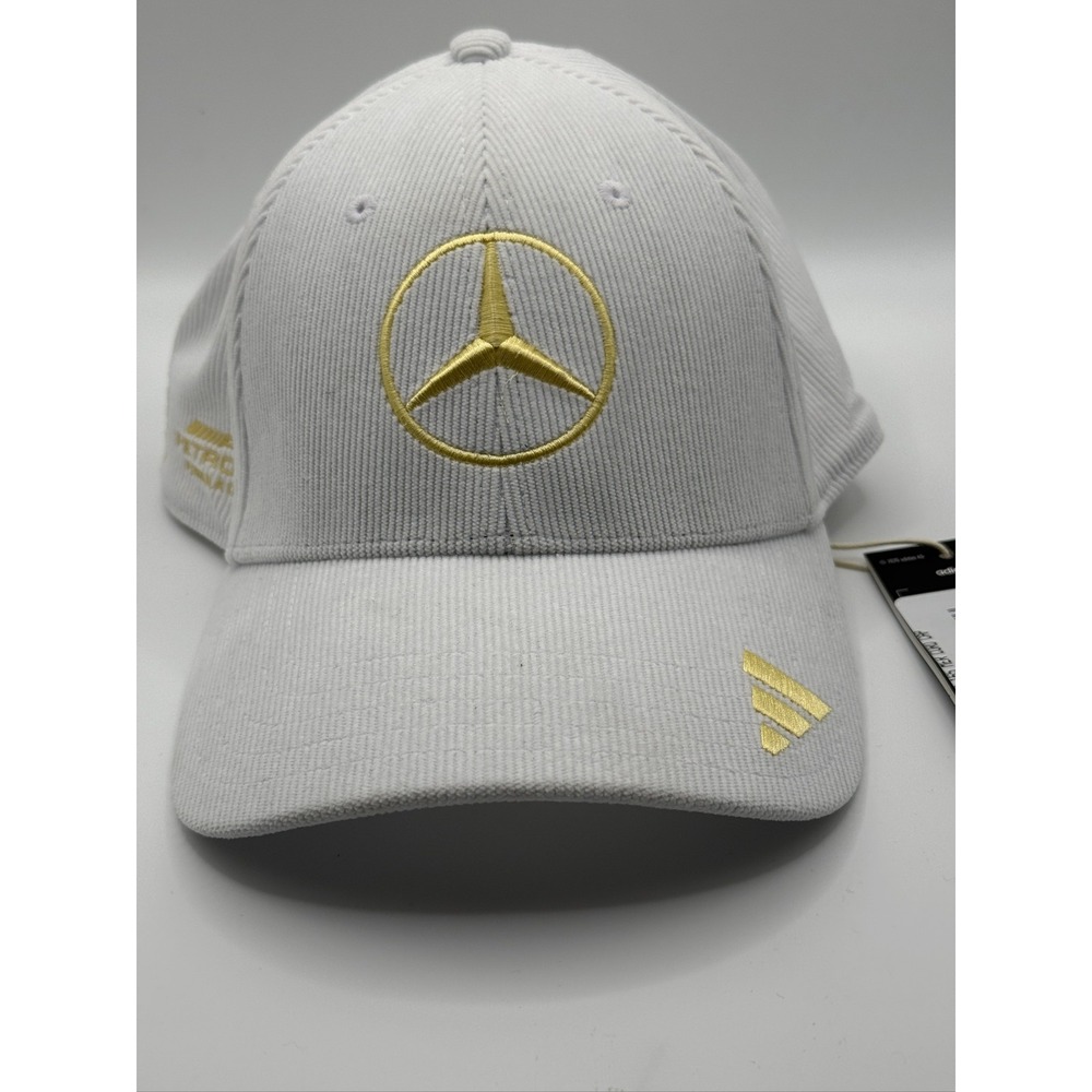 adidas Mercedes-AMG Petronas F1 Team Cord Cap White Gold JY5608 One Size Mens